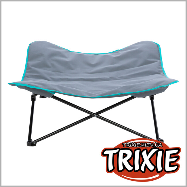 ТРИКСИ Украина - Походная кровать Trixie 28216 для собак, 88х32х88см, темно-серый/петроль