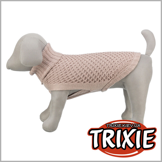 ТРИКСИ Украина - Пуловер для собак Trixie 680096 "Norwood", S: 40см, пудровый