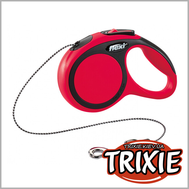 ТРИКСИ Украина - Флекси TRIXIE - New COMFORT(3 м/8 кг, красный)