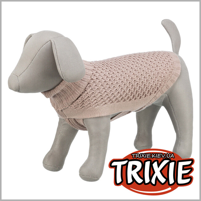 ТРИКСИ Украина - Пуловер для собак 680092 Trixie "Norwood", XS: 24см, пудровый