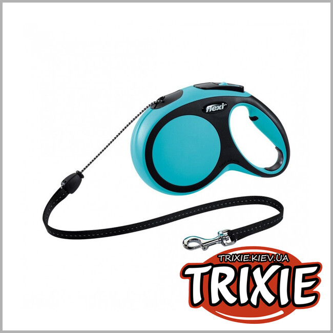 ТРИКСИ Украина - Флекси TRIXIE - New COMFORT (M: 8 м/20 кг, синий)