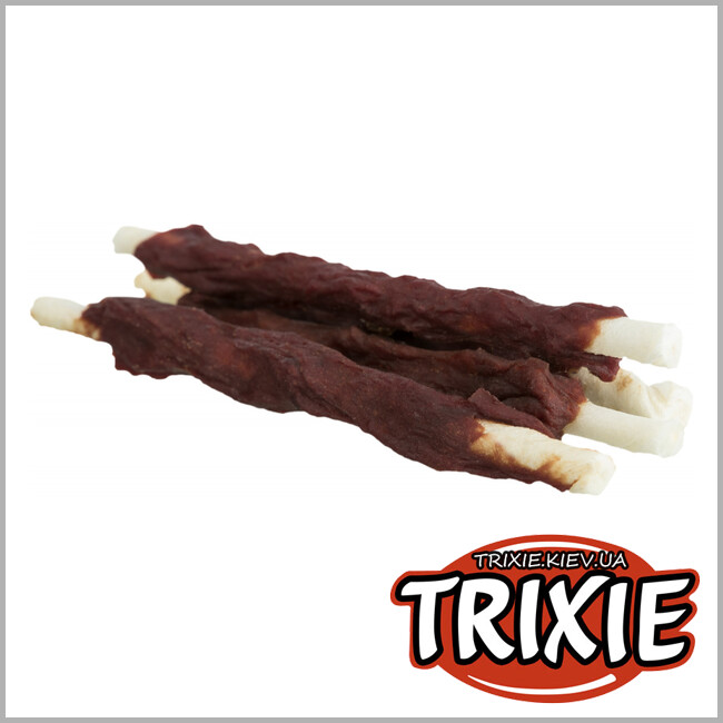 ТРИКСИ Украина - Ассорти жевательных палочек для собак Trixie Denta Fun (курица/ягнёнок/говядина 10см / 250гр)