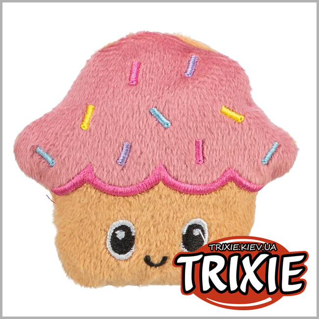 ТРІКСІ Україна - Іграшка Trixie 45552 для котів Морозиво і тістечко плюш з котячою м'ятою 7 см