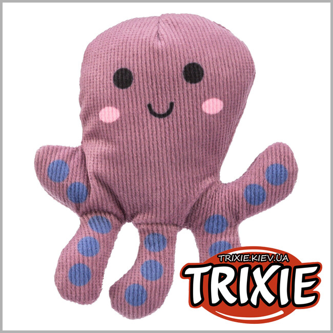 ТРІКСІ Україна - Іграшка Trixie 45683 для котів Восьминіг плюш з котячою м'ятою 10 см