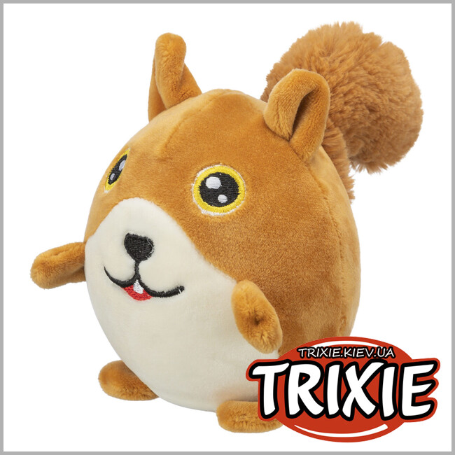 ТРИКСИ Украина - Игрушка Trixie 36020 для собак Белка с эффектом памяти полиэстер оранжевая 13см