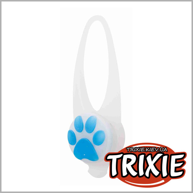 ТРИКСИ Украина - Брелок - клипса Trixie 13440 "Flasher" на ошейник для собак, 2.4х8 см, белый