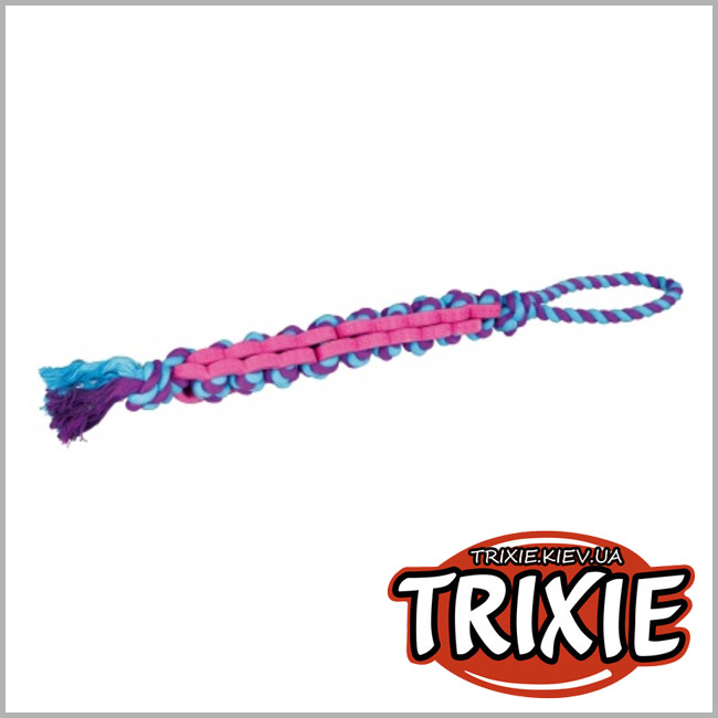 ТРИКСИ Украина - Двойная палочка на канате для собак TRIXIE - Denta Fun (Размер: 4см/48см)