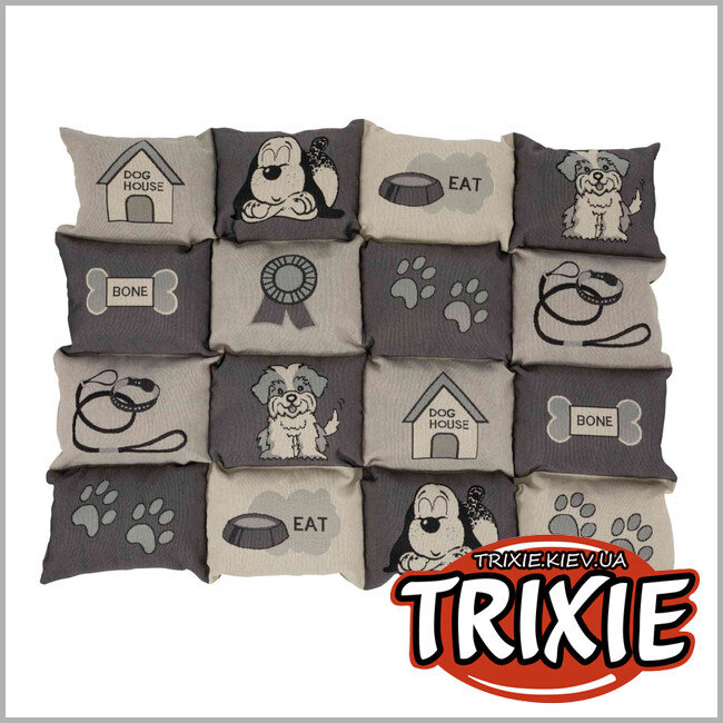ТРИКСИ Украина - Стёганая подстилка Patchwork-TRIXIE (105х80см, беж/серый)