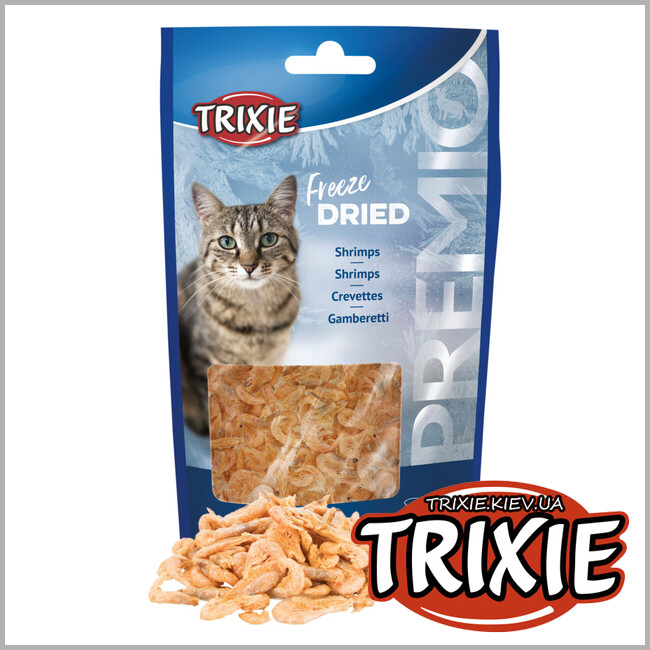 ТРИКСИ Украина - Лакомство для кошек Trixie 42755 PREMIO сублимированные креветки 25г