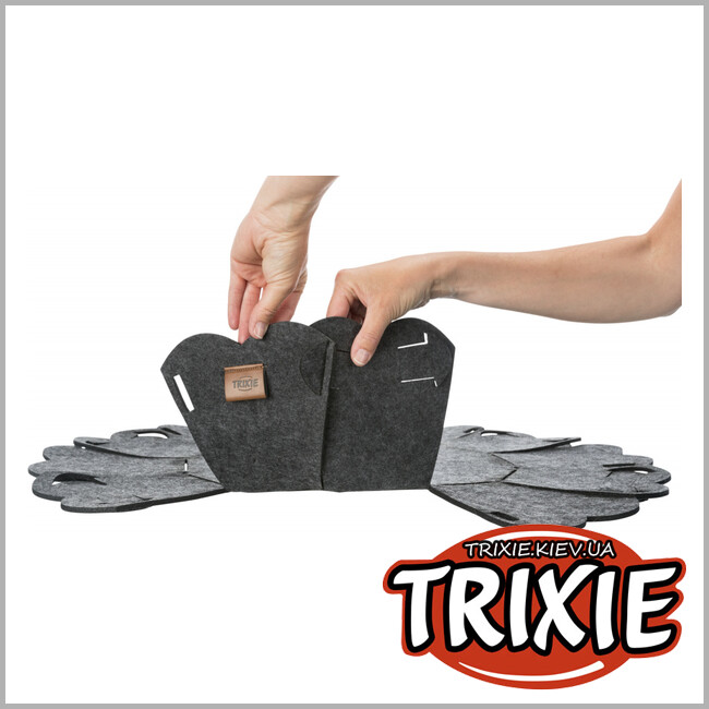 ТРИКСИ Украина - Лежак Elli - TRIXIE  круглый (войлок, 50см, антрацит)