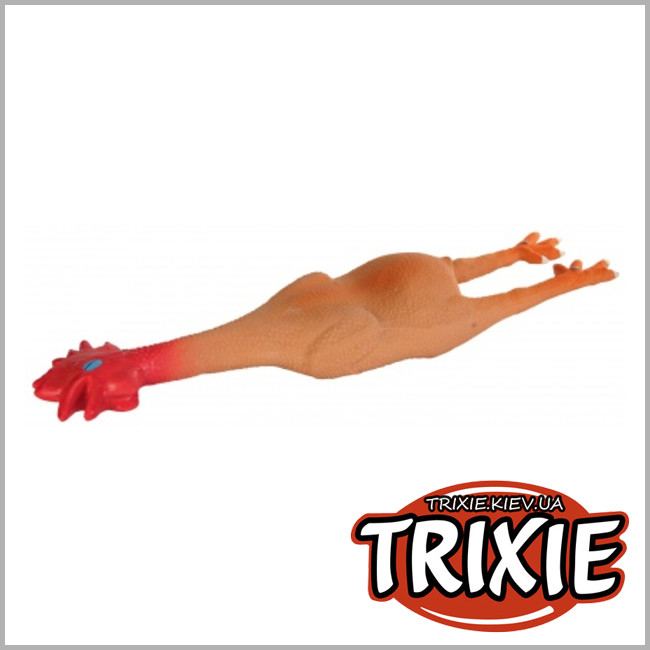 ТРИКСИ Украина - Пищалка игрушка для собак TRIXIE - Петух (латекс 47см)