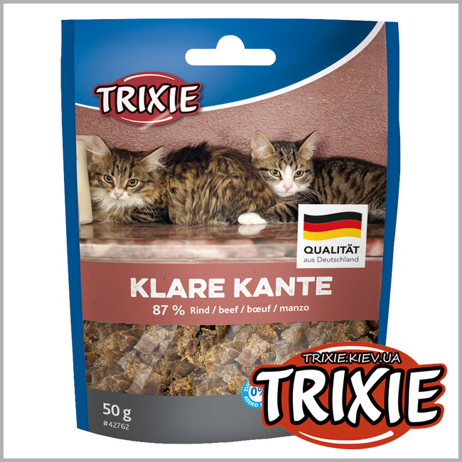 ТРИКСИ Украина - Лакомство для котов Trixie Klare Kante (говядина, 50 g)