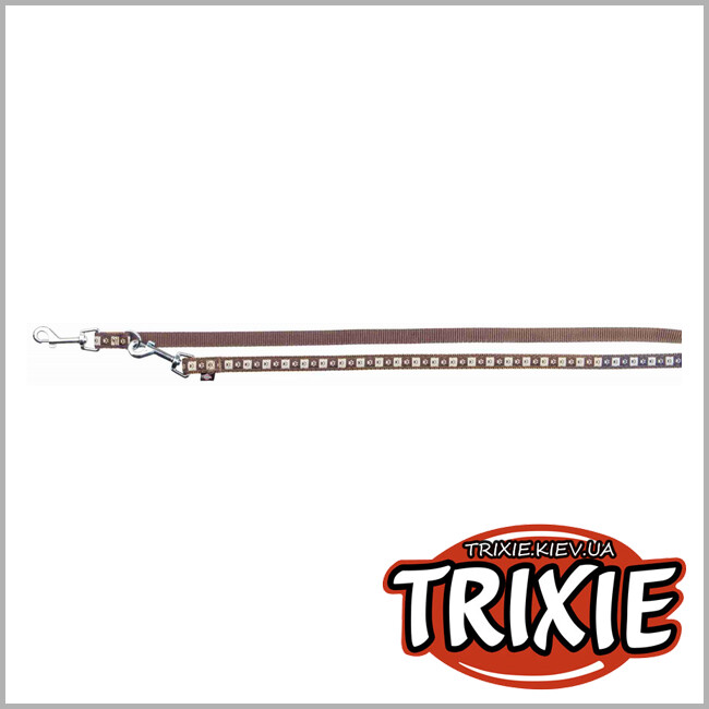 ТРИКСИ Украина - Поводок для собак TRIXIE - Coffee(Размер:2м/15мм,коричневый, нейлон)