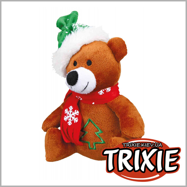 ТРИКСИ Украина - Набор игрушек TRIXIE (Санта/олень/мишка плюш, 20см в уп.6шт)