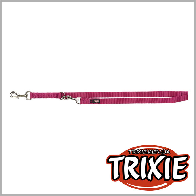 ТРИКСИ Украина - Регулируемый поводок для собак Trixie 200520 "Premium", M-L: 2.00м/20мм, лиловый