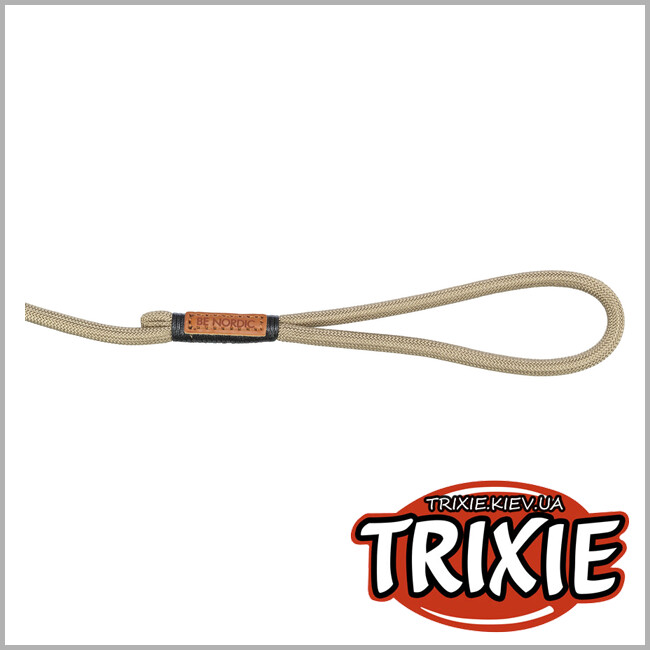 ТРИКСИ Украина - Поводок-удавка для животных Trixie 17242 "BE NORDIC", S-M: 1.7м/8мм, петроль/светло-серый
