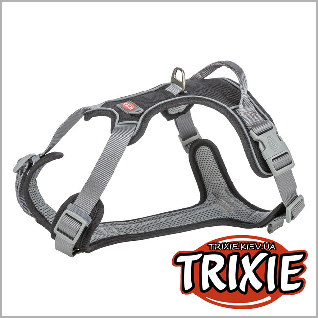 ТРІКСІ Україна - Шлея для собак Trixie 1996101 "Premium active", S: 35-50см/15мм, чорний