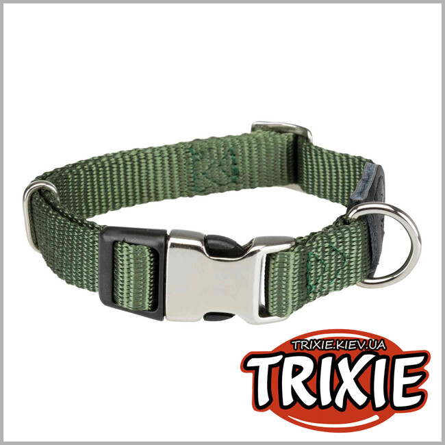ТРИКСИ Украина - Ошейник Premium-TRIXIE (S–M: 28–40см/15мм,лесной)