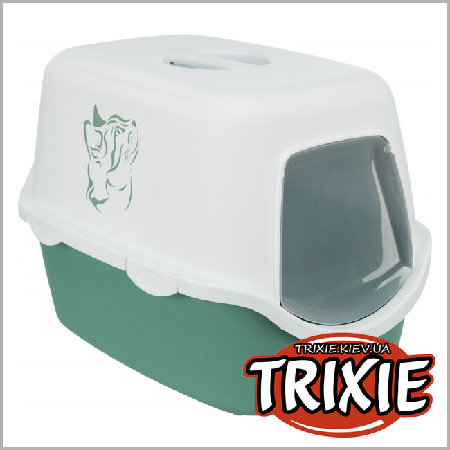 ТРІКСІ Україна - Туалет закритий Trixie Vico ( 40*40*56 см. зелений/білий. )