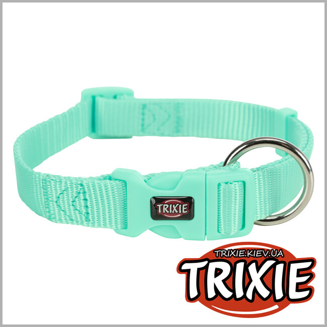 ТРИКСИ Украина - Ошейник Premium-TRIXIE нейлон (L–XL: 40–65см/25мм, мятный)