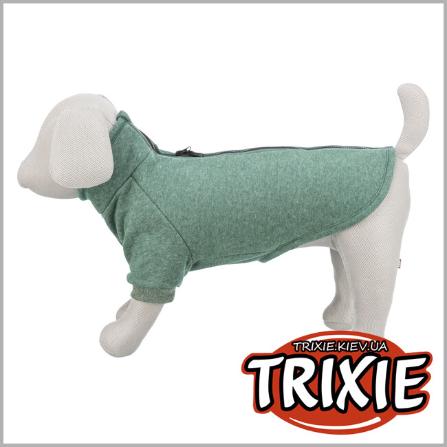 ТРИКСИ Украина - Свитшот для собак Trixie 680716 CityStyle "Amsterdam", М: 45см, темно-зеленый