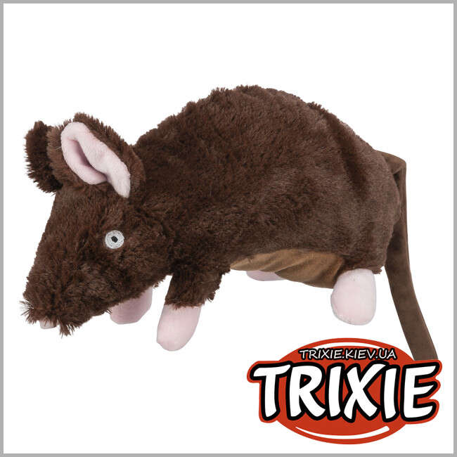 ТРИКСИ Украина - Крыса игрушка для животных Trixie 34868 (плюш переделан), 26см