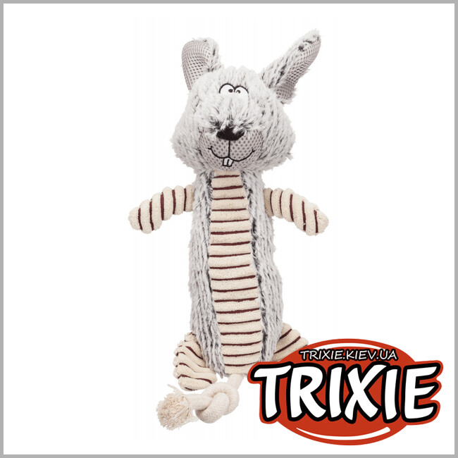 ТРИКСИ Украина - Плюшевый кролик для собак TRIXIE (35 см)