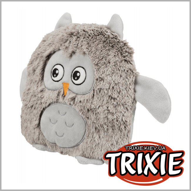 ТРИКСИ Украина - Сова Trixie Dog Toy Owl (плюш со звуком 26 см)