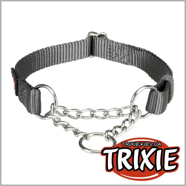 ТРИКСИ Украина - Ошейник-удавка Premium-TRIXIE (45–70см/25мм, графит)