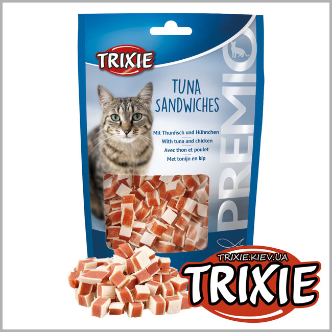 ТРИКСИ Украина - Лакомство для кошек Trixie 42731 PREMIO Tuna Sandwiches тунец и курица 50г