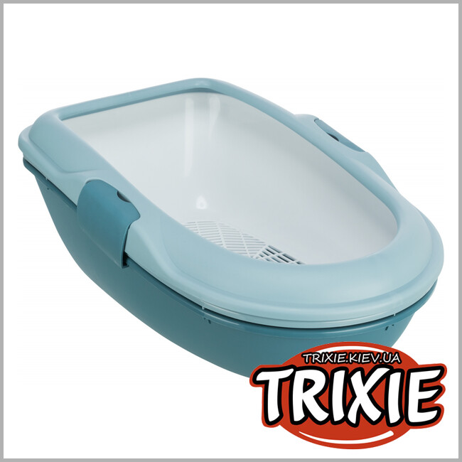 ТРІКСІ Україна - Туалет із розділеною системою Trixie Berto Hygienic separate (39*22*59cm блакитний/петрол/білий)