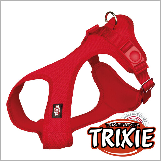 ТРІКСІ Україна - Шлея Trixie 16253 для тварин "Comfort Soft",XXS–XS: 28–40см/15мм,червоний