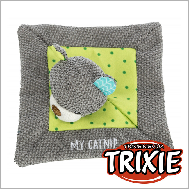 ТРІКСІ Україна - Іграшка ведмедик для кошенят Trixie Junior My Catnip (тканина, 13х13см)