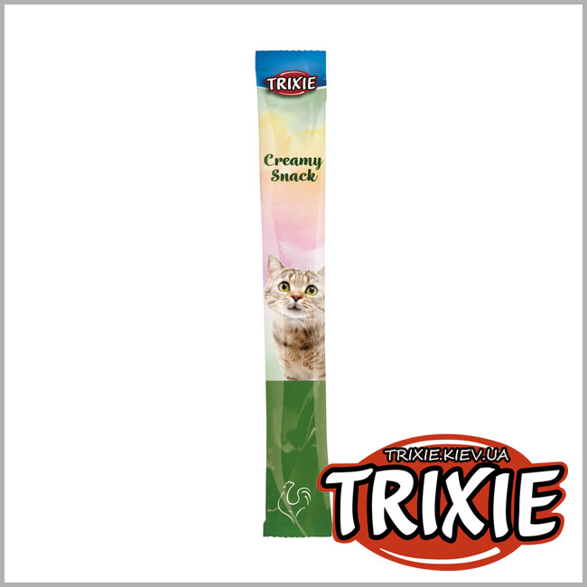 ТРИКСИ Украина - Лакомство для кошек с курицей Trixie 42681 Creamy Snack Chicken 5х14г
