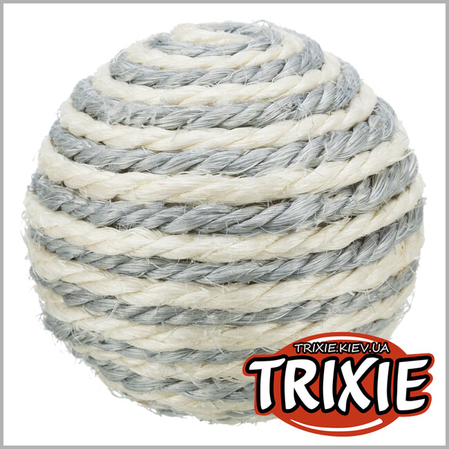 ТРІКСІ Україна - Мяч сизаль для кішки TRIXIE - мотузковий (6см)