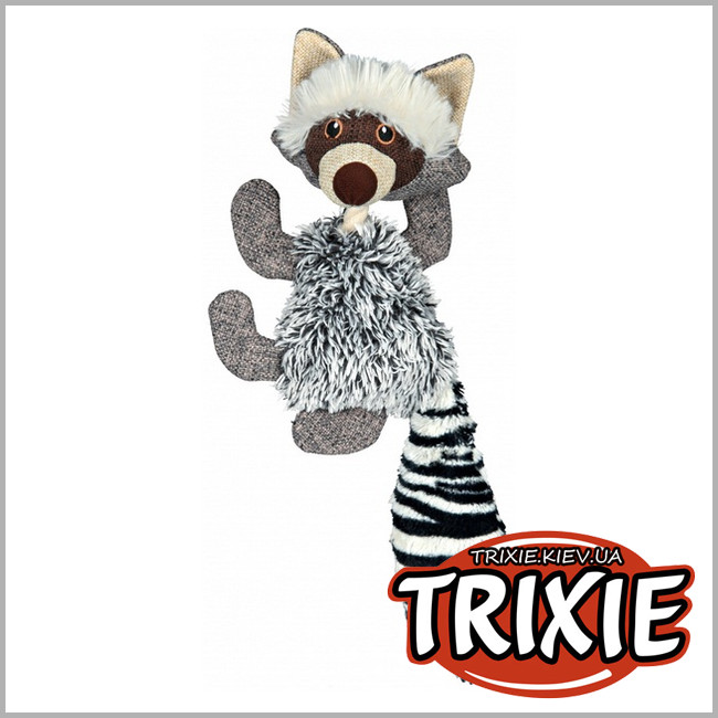 ТРИКСИ Украина - Енот игрушка со звуком для собак TRIXIE (плюш/звук 21 см)