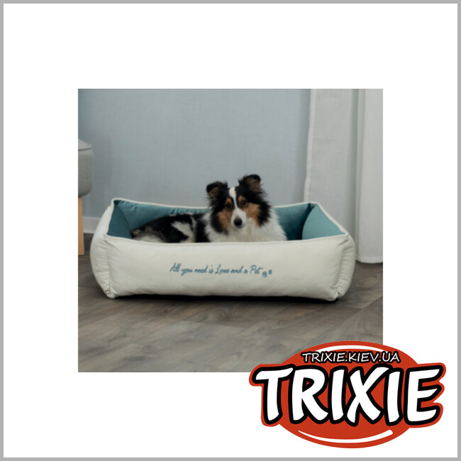 ТРИКСИ Украина - TRIXIE лежак Pets Home (80х60 см, крем/бирюза)