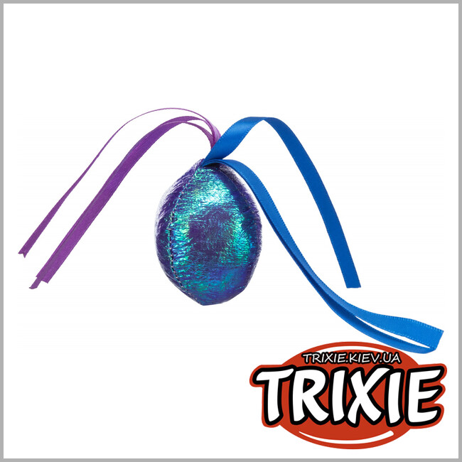 ТРІКСІ Україна - Набір блискучих м'ячиків для кішок Trixie (тканина ø 5 см * 2шт)