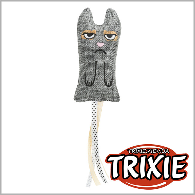 ТРІКСІ Україна - Іграшка-кішка XXL Trixie з стрічками (15 cm)