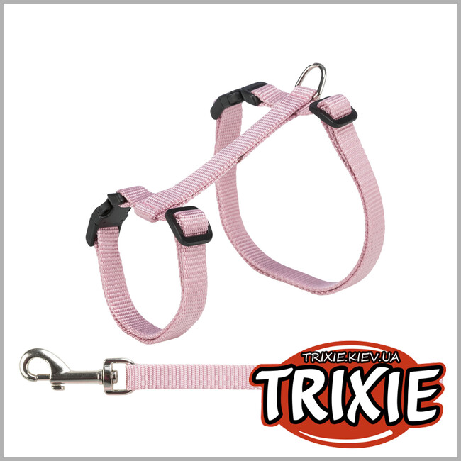 ТРИКСИ Украина - Шлейка Trixie 41961 с поводком для котов XXL, 34-57 см/13мм,1.20м