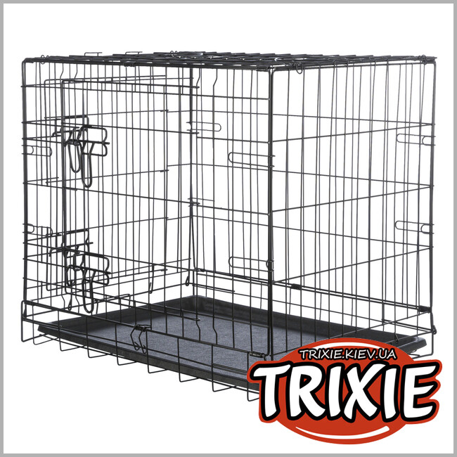 ТРИКСИ Украина - Клітка/будка Trixie 39301 для собак в квартиру, S: 64х54х48см,чорний