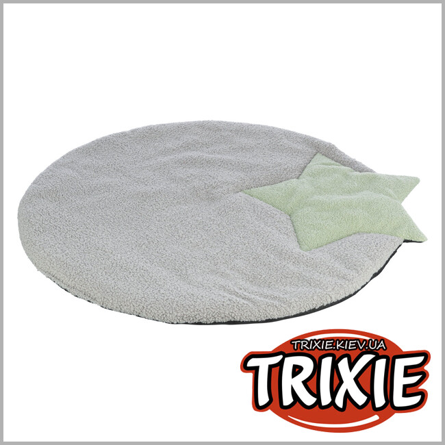ТРИКСИ Украина - Junior Trixie 38245 лежак со звездой (тедди), 86х80см, серый/мятный