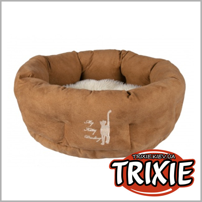 ТРИКСИ Украина - Лежак  для кошки TRIXIE - Kitty Darling (Цвет: коричн/крем)