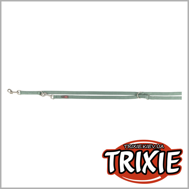 ТРИКСИ Украина - Поводок для собак Trixie 201034 Premium регулируемый двухслойный XS 2 м 10 мм светло-зеленый