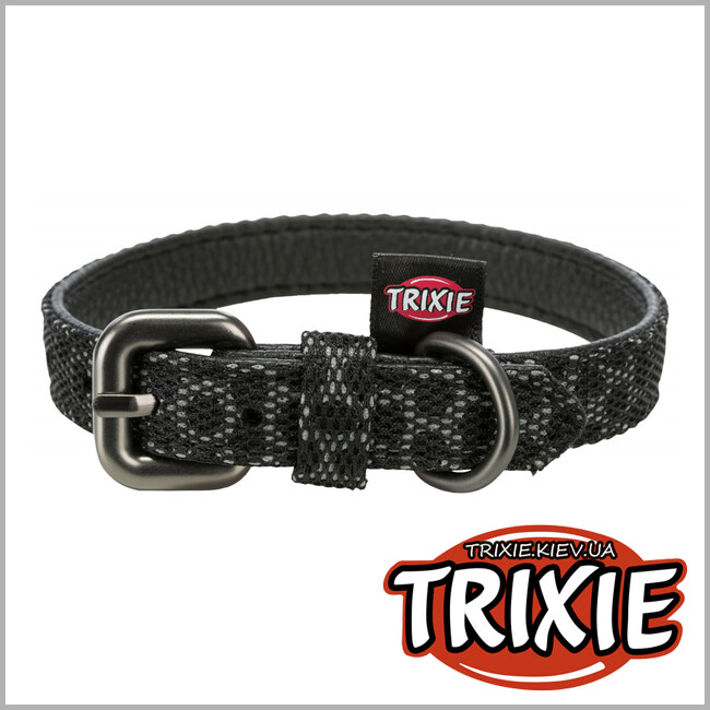 ТРИКСИ Украина - Ошейник Night Reflect - TRIXIE (47–58см/30мм,черный)