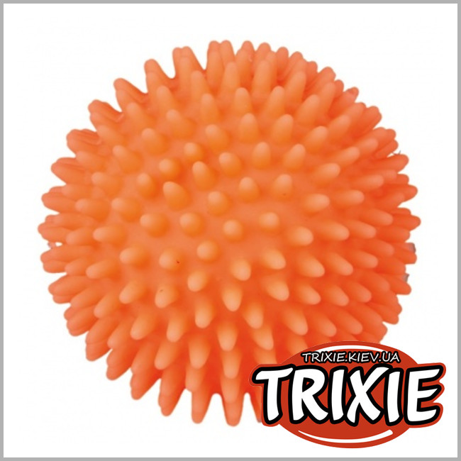 ТРИКСИ Украина - Виниловый мяч-ёж со звуком для собак TRIXIE (со звуком 7см)