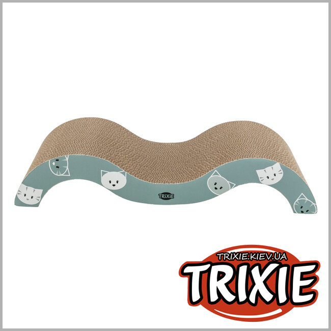 ТРІКСІ Україна - Дряпка-хвиля для котів Trixie 48001 Mimi Wave картонна 50х9х23 см