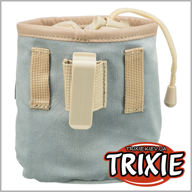 ТРИКСИ Украина - Сумка для лакомства Trixie 32288 (замша) на пояс с клипсой, 9х14см
