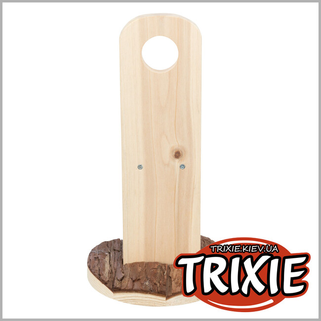 ТРИКСИ Украина - Держатель для поилки Trixie 62126 (дерево/кора), 18х30см