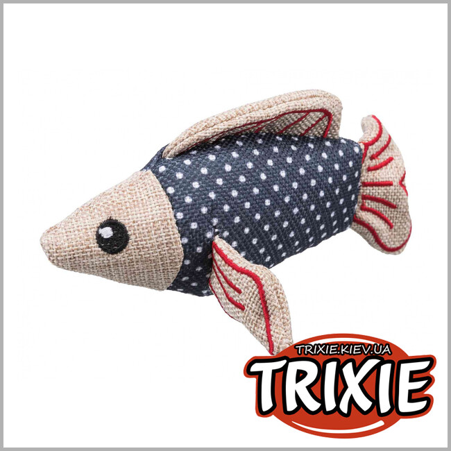 ТРІКСІ Україна - Іграшка риба TRIXIE (тканина/джут, 14 см)
